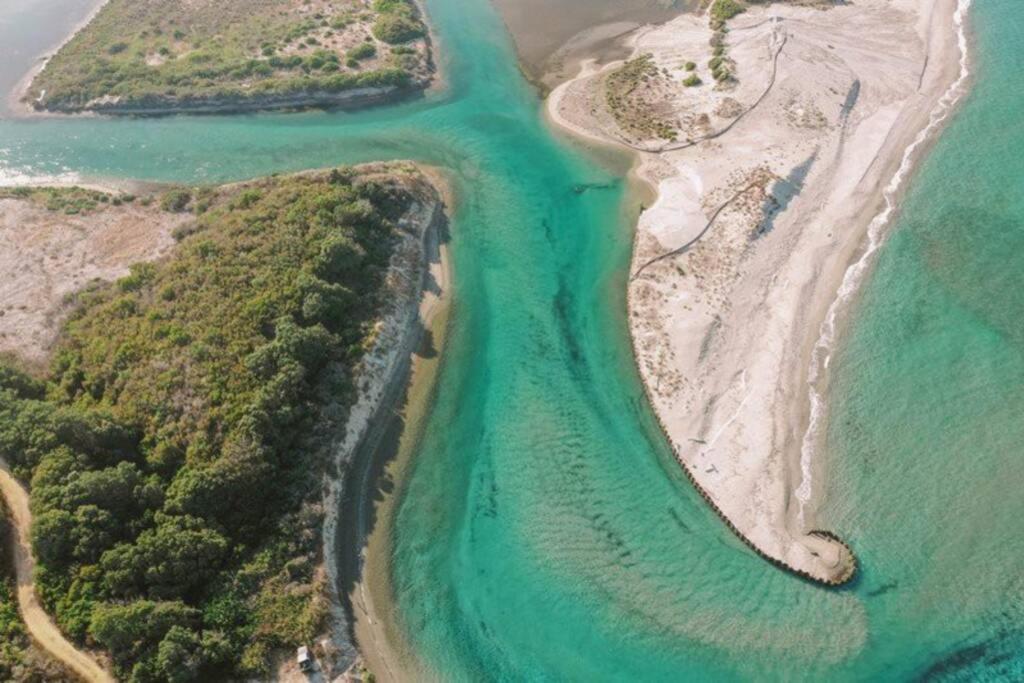 Marine De Bravone T2 Terrasse Front De Mer - Plage Pieds Dans L'Eau - Clim - Piscine - Wifi Linguizzetta Dış mekan fotoğraf
