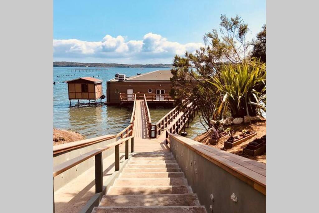 Marine De Bravone T2 Terrasse Front De Mer - Plage Pieds Dans L'Eau - Clim - Piscine - Wifi Linguizzetta Dış mekan fotoğraf